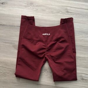 Aurola Women's Burgundy Leggings